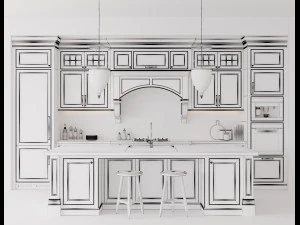 classic kitchen 3 3D Model