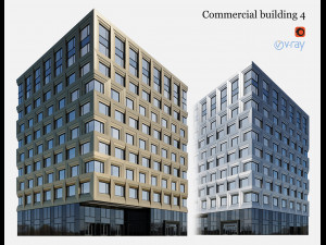 commercial building 4 3D 모델