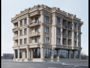 classic residential building 15 3D 모델