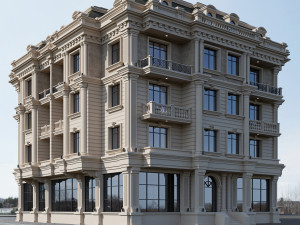 classic residential building 15 Modèle 3D