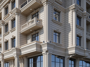 classic residential building 15 Modèle 3D