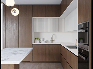 Modern kitchen 8 3D Модель