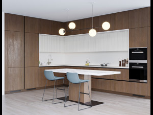 Modern kitchen 8 3D Модель