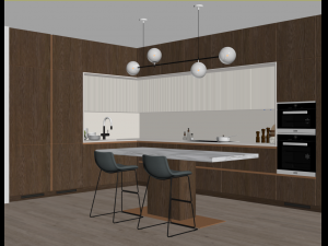 Modern kitchen 8 3D Модель