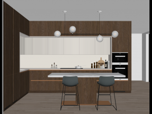 Modern kitchen 8 3D Модель