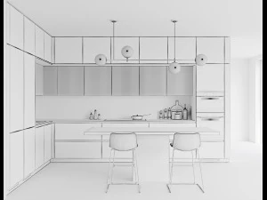 Modern kitchen 8 3D Model