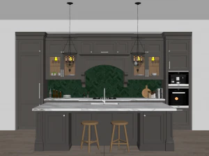 Classic kitchen 4 3D Model