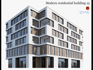 Modernes Wohnhaus 15 3D Modell