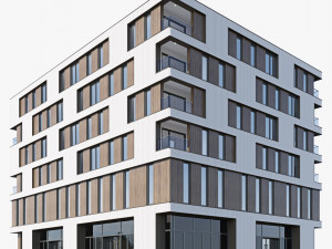 Modern residential building 15 3D 모델