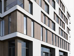Modern residential building 15 3D 모델