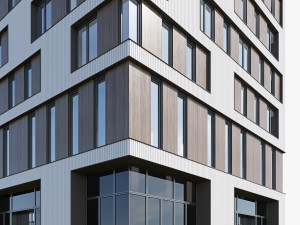 Modern residential building 15 3D 모델