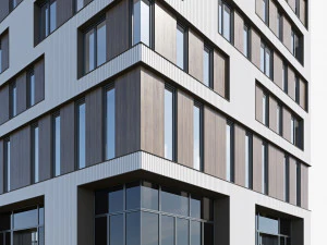 Modern residential building 15 3D Model