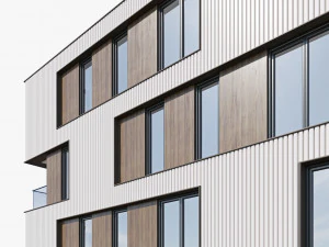 Modern residential building 15 3D Model