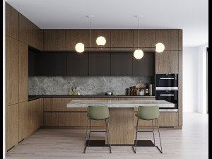 Modern kitchen 9 3D 모델