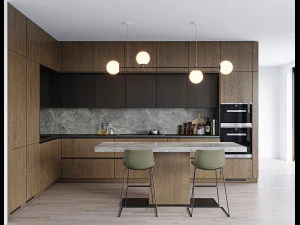 现代厨房9 3D 模型