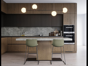 Modern kitchen 9 3D 模型