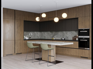 Modern kitchen 9 3D 模型