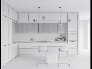 Modern kitchen 9 3D Model