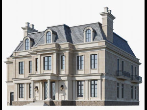 Casa cl&aacute;ssica 3 Modelo 3D