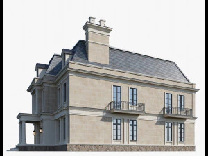 Casa cl&aacute;ssica 3 Modelo 3D