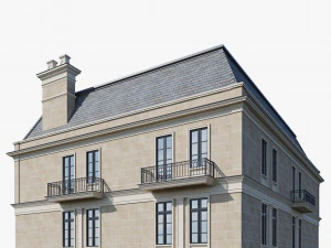 Casa cl&aacute;ssica 3 Modelo 3D