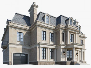 Casa cl&aacute;ssica 3 Modelo 3D