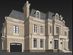 Casa cl&aacute;ssica 3 Modelo 3D