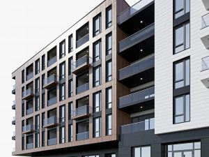 Modern residential building 16 3D Model