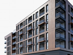 Modern residential building 16 3D Модель