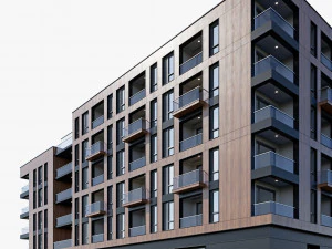 Modern residential building 16 3D Model