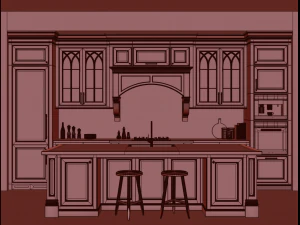 Cucina classica 5 Modello 3D