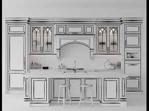 Classic kitchen 5 Modelo 3D