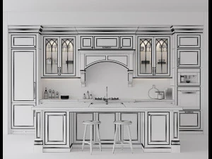 Cucina classica 5 Modello 3D