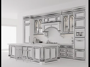 Cucina classica 5 Modello 3D