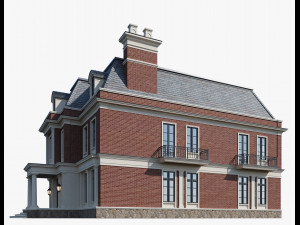 Classic house 4 Modèle 3D