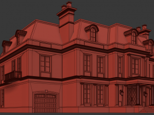 Classic house 4 Modèle 3D