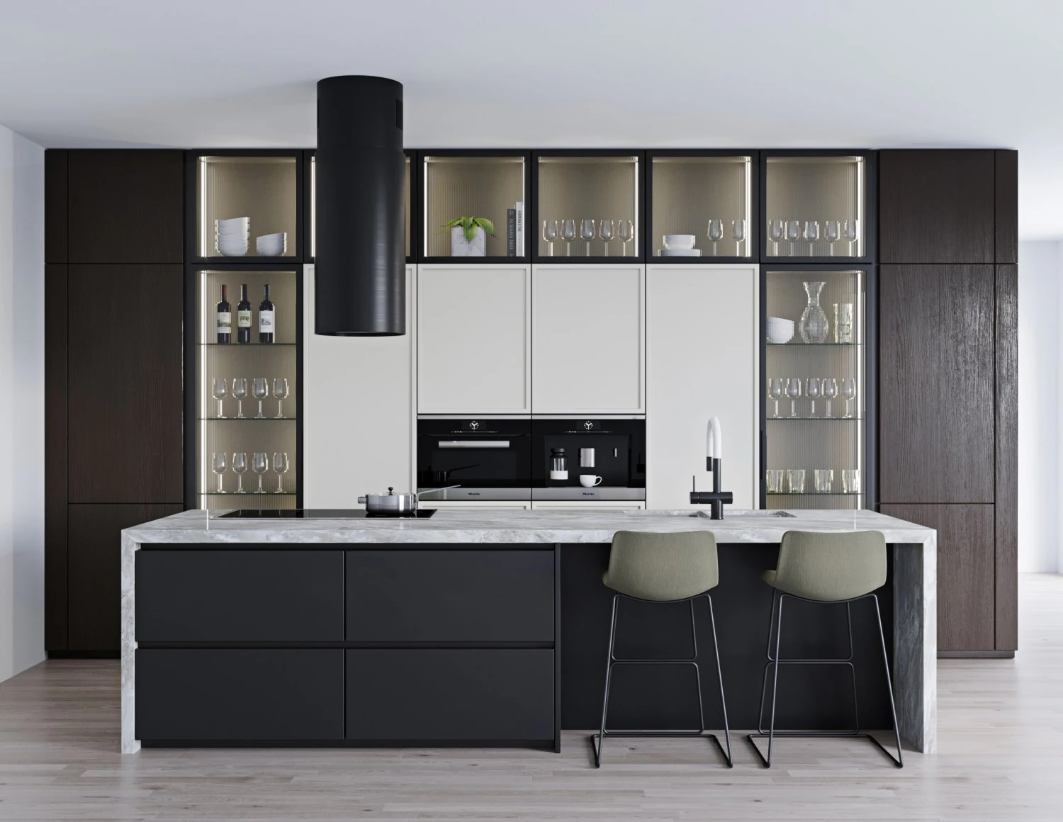 Modern kitchen 10 3D Model .c4d .max .obj .3ds .fbx .stl .blend