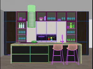 Modern kitchen 10 3D Model