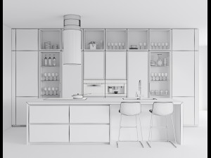 Modern kitchen 10 3D Model