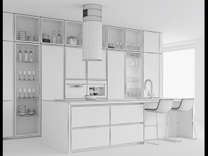 Modern kitchen 10 3D Model