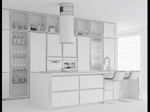 Modern kitchen 10 3D Model