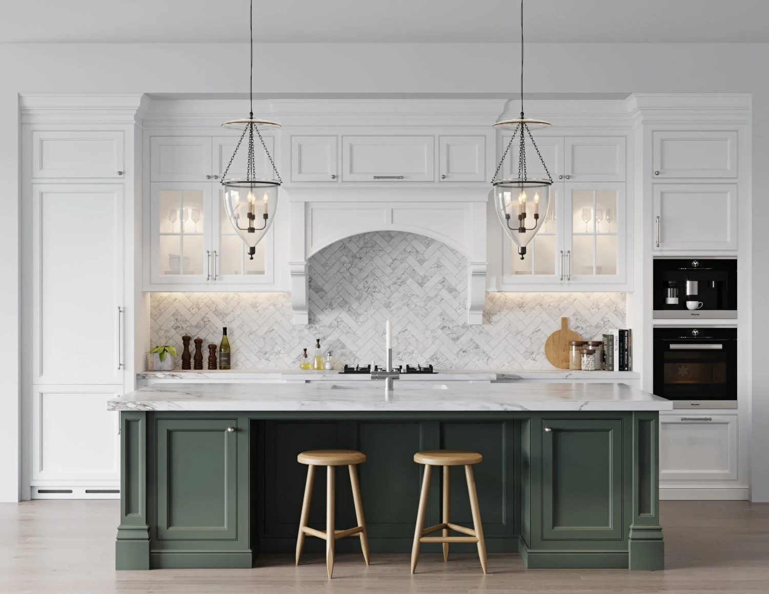Classic kitchen 6 3D Model .c4d .max .obj .3ds .fbx .stl .blend 
