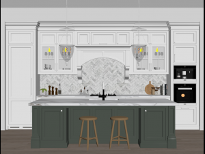 Classic kitchen 6 3D-Modell
