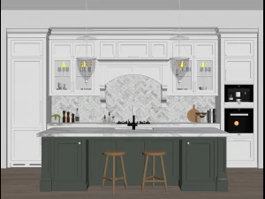 Classic kitchen 6 3D Model