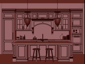 Classic kitchen 6 3D-Modell