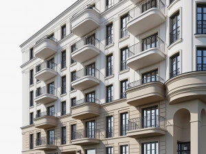 Classic residential building 18 3D Model