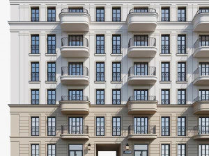 Classic residential building 18 3D Model