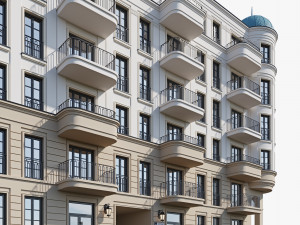 Classic residential building 18 3Dモデル