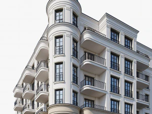 Classic residential building 18 3D Model