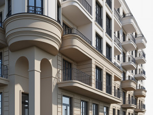 Classic residential building 18 3Dモデル